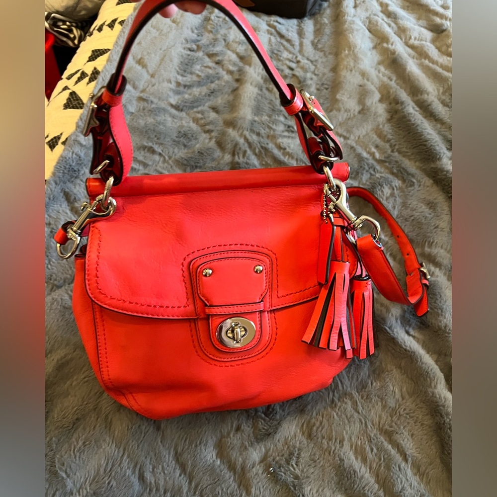 Coral COACH Purse